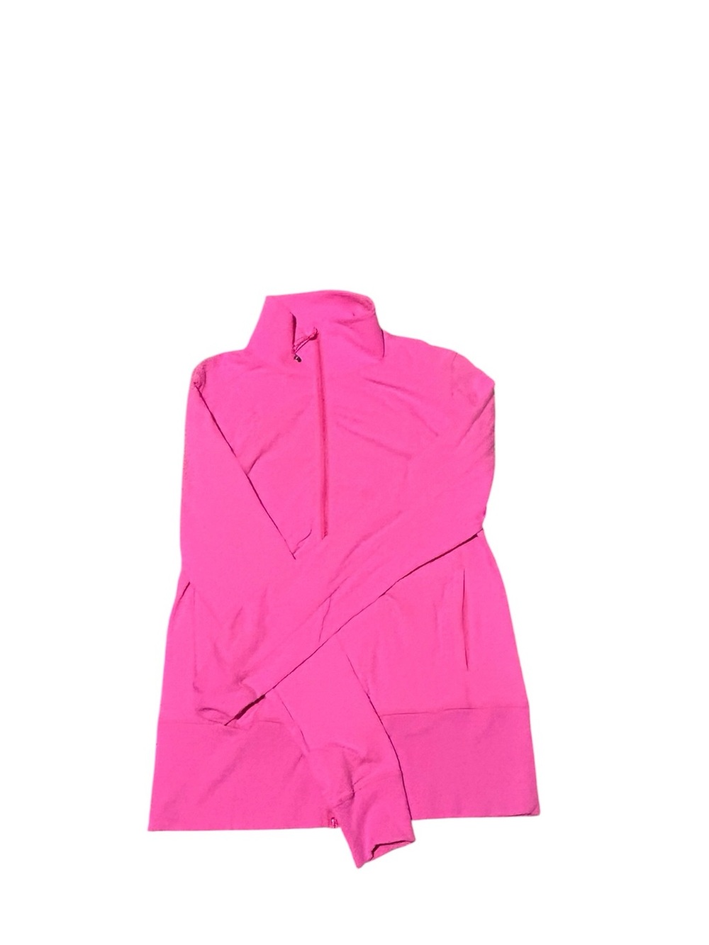 Lululemon Women's Pink Quilted Zipper Performance Jacket Long Sleeved Pockets - Picture 6 of 8